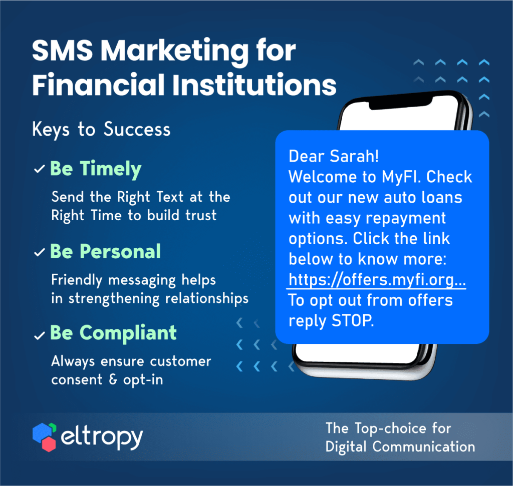 Keys to SMS Marketing success in Financial Institutions